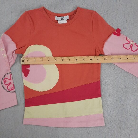 Deux par Deux Girls Outfit 5 Orange Pink Top Velour Stripe Pants Y2K 2000s Retro - Picture 12 of 16